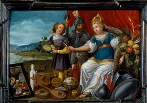 A világ négy része: Európa. Cornelis De Baellieur (1607-1671) festménye, flamand iskola