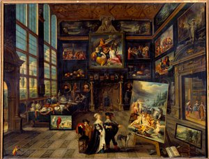 Festmények és műalkotások galériájának belső képe Cornelis de Baellieur (1607-1671) festménye 1637 V. 0,99x1,23 m