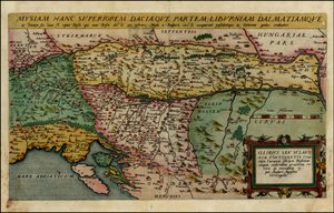 Cornelis de Jode 1593-as Észak-Balkán térképe