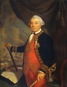Johan Arnold Zoutman (1724-1793), admirális portréja.[1]  Alternatív cím(ek):   Johan Arnold Zoutman (1724-93). Altengernagy.[2] Jan Arnold Zoutman.[2] alkotó: Cornelis van Cuylenburgh