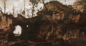 Tájkép a civilizáció hajnalán alkotó: Cornelis van Dalem