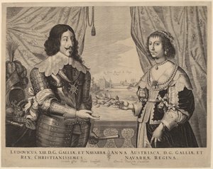 XIII. Lajos francia király és Anna osztrák király alkotó: Cornelis van Dalen I