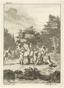Nimfák a fa alatt alkotó: Cornelis van Jagen