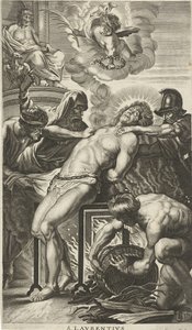 Szent Laurentius mártíromsága alkotó: Cornelis van Merlen
