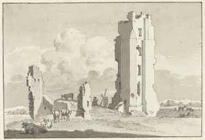 A ház romjai Kleve-ben Haarlem közelében alkotó: Cornelis van Noorde