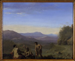 Árkádiai táj (olaj, réz) alkotó: Cornelis van Poelenburgh or Poelenburch