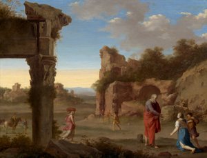 Illés próféta és a sarephati özvegy, 1630 körül