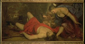 Adonis halálát síró Vénusz (olaj, vászon) alkotó: Cornelius Holsteyn