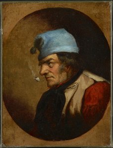 Lakóhely Blue Tuque-val és pipával, 1855 körül (olaj, vászon) alkotó: Cornelius Krieghoff