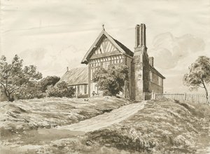 Betley – Parasztház: toll- és szépiarajz, 1820. október (rajz) alkotó: Cornelius Varley