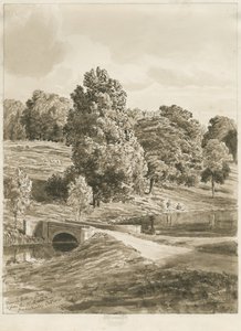 Betley Park: szépia mosás rajza, 1820. október (rajz)