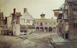 Market Place, Hereford, 1803 alkotó: Cornelius Varley