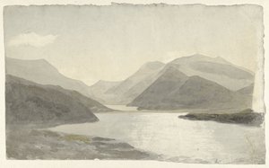 Napfény egy tó felett Snowdon közelében, Llanberis, Észak-Wales Napfény egy tavon Snowdonban, Llanberisben, Észak-Walesben alkotó: Cornelius Varley