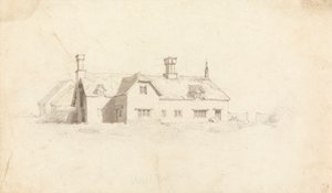 Kilátás egy házra alkotó: Cornelius Varley
