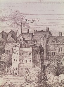 A Globe Színház, részlet egy metszetből alkotó: Cornelius de Visscher