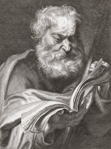 Tamás apostol, Kételkedő Tamás, arckép. alkotó: Cornelius van Caukercken