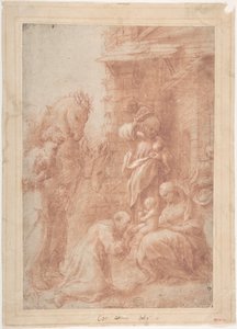 A mágusok imádása, kb. 1517. alkotó: Correggio