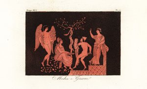 Médea és Jason ábrázolása a görög mitológiából alkotó: Corsi Corsi