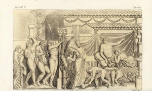 Jelenet Petronius Satyriconjából alkotó: Corsi Corsi