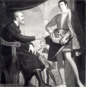 Michelangelo (1475-1564) és Francesco I (1541-87) de Medici alkotó: Cosimo Gamberucci or Gambaruccio