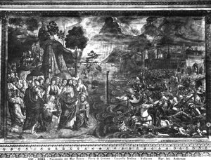 Átkelés a Vörös-tengeren, a Sixtus-kápolnától
