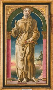Páduai Szent Antal (olaj és tempera a panelen) alkotó: Cosimo Tura