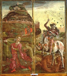 Szent György és a sárkány, poliptichonról, 1469 (tempera a táblán) (lásd még: 215995)