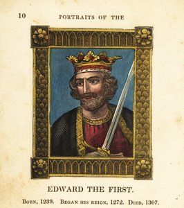Első Edward király portréja, I. Edward angol király 1239-ben született, 1272-ben kezdett uralkodni és 1307-ben halt meg alkotó: Cosmo Armstrong