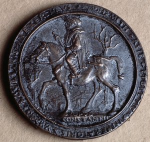 Mehmet II, a Hódító (bronzérem alkotó: Costanzo da Ferrara