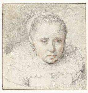 Egy fiatal nő portréja alkotó: Crispijn van de Passe (I) (attributed to)