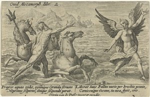 A Neptunusz eléri Coronist Ovidius metamorfózisai (sorozat címe) alkotó: Crispijn van de Passe (I)