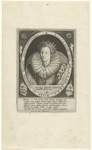 Tudor Erzsébet portréja Royal English (sorozat címe) alkotó: Crispijn van de Passe (I)