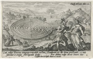 Theseus en Ariadne Metamorfosen van Ovidius (sorozat címe) alkotó: Crispijn van de Passe (I)