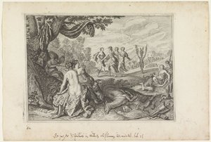 Apulus olajfává változik Ovidius metamorfózisai (sorozat címe) alkotó: Crispijn van de Passe (II) (workshop of)