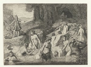 Diana szarvassá változtatja Actaeont Ovidius metamorfózisai (sorozat címe)