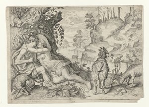 Polyphemust Acis en Galatea elkapta Metamorfosen van Ovidius (sorozat címe)