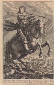 XIII. Lajos portréja, lóháton
