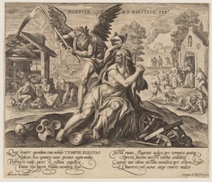 Miseriae est Egestatis Typus, from Time with Virtues and Vices (Az idő az erényekkel és a bűnökkel)