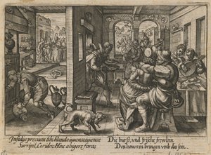 Bankett zenészekkel, kb. 1600