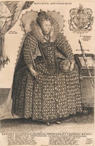 Erzsébet, angol királynő, 1603 körül (metszet)