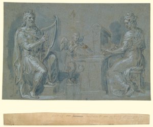 Dávid és Szent Cecília alkotó: Crispin van den Broeck
