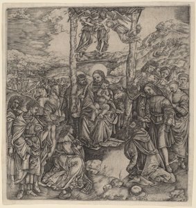 A mágusok imádása alkotó: Cristofano Robetta
