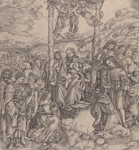 Mágusok imádása, 1500-10. alkotó: Cristofano di Michele Martini