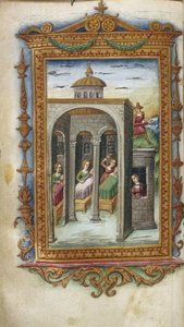 Danaus lányai meggyilkolják férjeiket. Hypermnestra a börtönben Illusztráció A hősökhöz, Ovidiustól, 1485-1499