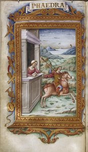 Phaedra bámulja Hippolytus-illusztrációt Ovidius Heroidáihoz, 1485-1499