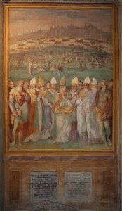 A pápa püspökei és királyai tisztelik a vértanú szenteket alkotó: Cristoforo & Tempesta Antonio (1555 1630) Roncalli