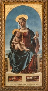 Madonna gyermekkel (olaj a panelen) alkotó: Cristoforo da Lendinara Canozzi or Canozi
