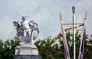 Looking..., a Buckingham-palota közelében, 2010 (akril papíron)