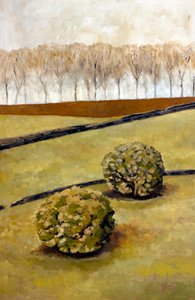 Nézők, Cotswolds, 2010 (olaj, papír)