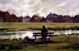 Wimbledon Pond, 2010 (akril papíron)